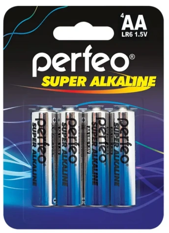 Батарейка Perfeo LR6-4BL Super Alkaline 4 шт - фото в интернет-магазине Арктика