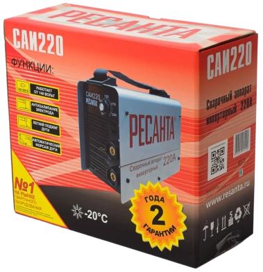 Инверторный сварочный аппарат РЕСАНТА САИ-220 - фото в интернет-магазине Арктика