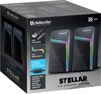 Колонки Defender Stellar (черная) - фото в интернет-магазине Арктика