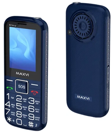 Мобильный телефон Maxvi B21ds up Blue - фото в интернет-магазине Арктика