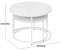 Стол журнальный "Вега" (белый/стекло лакобель белый) - Три Я - фото в интернет-магазине Арктика