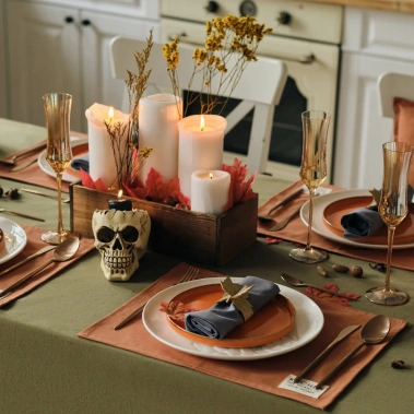 Скатерть Этель Kitchen цв. зелёный  7866034 150*110 см - Сима-ленд - фото в интернет-магазине Арктика