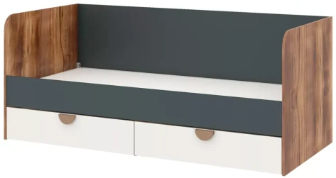 Детская "Тризиль" 476.14 кровать 90*200 (дуб барокко/зеленый камень) - Столлайн - фото в интернет-магазине Арктика