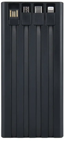 Аккумулятор внешний Perfeo Powerbank Universal 10000 mAh Черный (PF_E1631) - фото в интернет-магазине Арктика