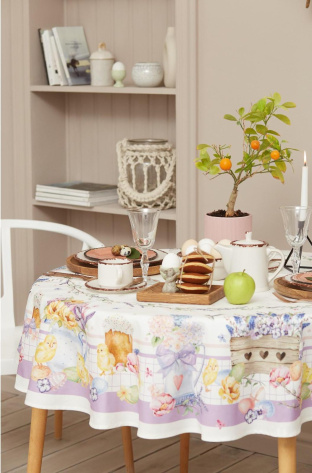 Скатерть "Этель" Spring easter D=214 см 6254815 - Сима-ленд - фото в интернет-магазине Арктика