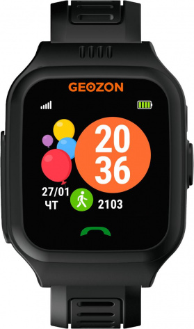 Смарт-часы Geozon Active Black G-W03BLK - фото в интернет-магазине Арктика