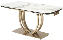 Стол обеденный MATERA 160 (KL-188 / GOLDEN CHAMPAGNE) - М-Сити - каталог товаров магазина Арктика