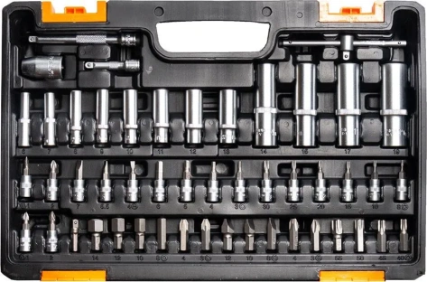 Набор инструментов АВТО ВИХРЬ 1/2", 1/4", CrV, пластиковый кейс 94 предметов - фото в интернет-магазине Арктика