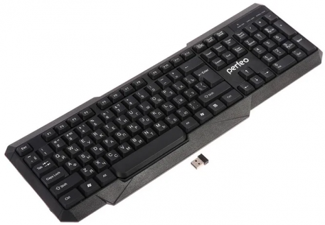 Клавиатура беспров. Perfeo FREEDOM (PF_5191) (черная) USB - фото в интернет-магазине Арктика