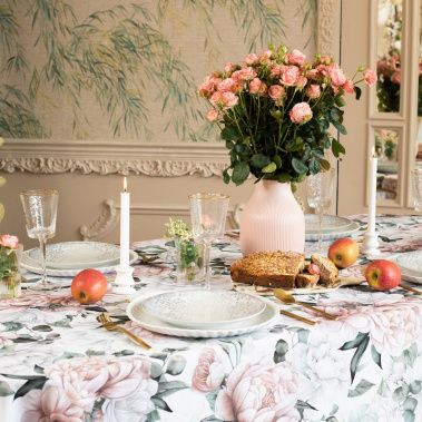 Скатерть "Пионы" 10487793 145*215 см - Сима-ленд - фото в интернет-магазине Арктика