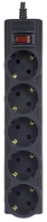 Сетевой фильтр Perfeo PowerX PF_A4714, 1,8м, 5 розеток, черный - каталог товаров магазина Арктика