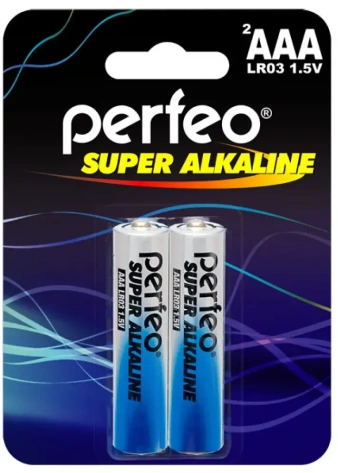 Батарейка Perfeo LR03-2BL Super Alkaline 2 шт - фото в интернет-магазине Арктика