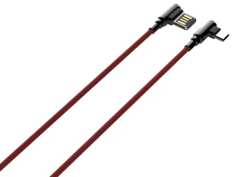 Кабель LDNIO LS421 USB-Type-C 1m 2.4A Red (LD_B4625) - фото в интернет-магазине Арктика
