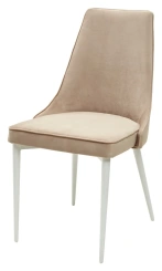 Стул NEPAL-P (БЕЖЕВЫЙ Barkhat 5/ БЕЛЫЙ) - М-Сити - каталог товаров магазина Арктика