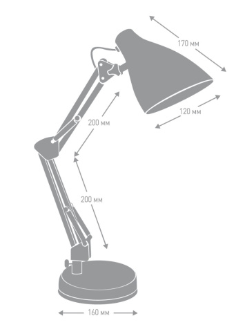 Светильник Camelion KD-331 C26 (тауп) - фото в интернет-магазине Арктика