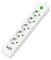 Удлинитель Amper JH-1033U-2W 2,0м, 5 розеток, 10А, 2500 Вт, 3usb, белый - фото в интернет-магазине Арктика