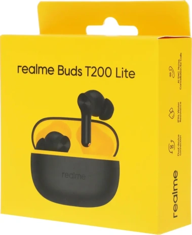 Наушники Realme Buds T200 Lite Черный (RMA2415) TWS - фото в интернет-магазине Арктика