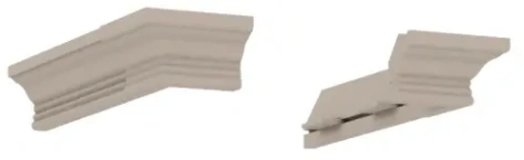 Гостиная "Кантри" (КА-013.04) комплект карнизов (Кашемир серый) - Ангстрем - фото в интернет-магазине Арктика