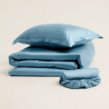 Пододеяльник SL Home Tencel 200*220 см , цв. серо-голубой 10285317 - Сима-ленд - фото в интернет-магазине Арктика