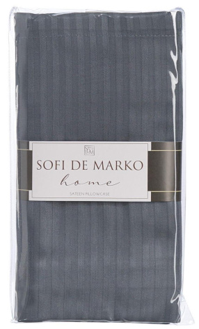 Наволочка 50х70 см цвет антрацит 10246109 - Сима-ленд - фото в интернет-магазине Арктика