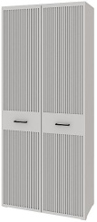 Прихожая "Хилтон" (ХТ-204.01) шкаф для одежды (Д1/Белый премиум) - Ангстрем - каталог товаров магазина Арктика