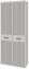 Прихожая "Хилтон" (ХТ-204.01) шкаф для одежды (Д1/Белый премиум) - Ангстрем - фото в интернет-магазине Арктика