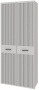 Прихожая "Хилтон" (ХТ-204.01) шкаф для одежды (Д1/Белый премиум) - Ангстрем