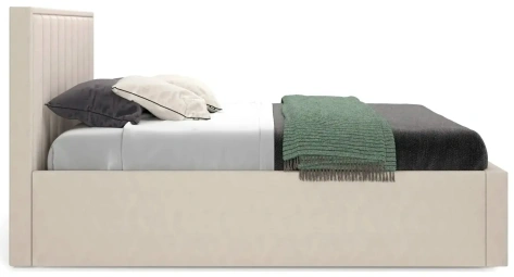 Кровать "Женева" 1600 (мора бежевый) - Мебельград - фото в интернет-магазине Арктика