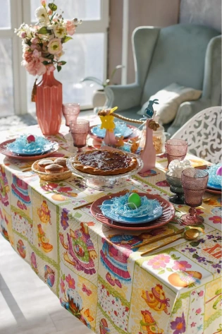 Скатерть "Доляна" Светлая Пасха 110*144 см, 100% хлопок, рогожка 164 г/м2 2058664 - Сима-ленд - фото в интернет-магазине Арктика