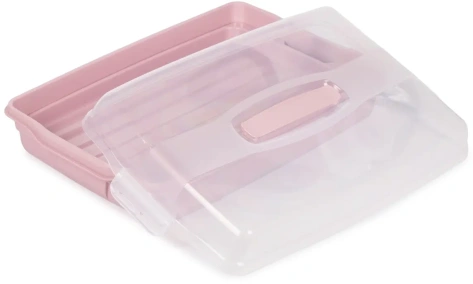 Контейнер прямоугольный большой GRAND CHEF 00415-X51-00 розовый - Безант М - фото в интернет-магазине Арктика