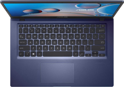 Ноутбук Asus X415JF-EK155T P 6805/4Gb/SSD256Gb/14" Win10 (синий) - фото в интернет-магазине Арктика