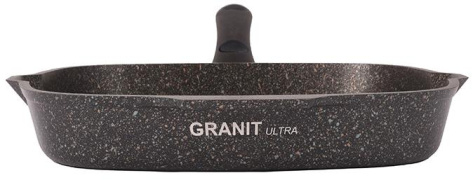 Сковорода-гриль "Granit Ultra" сгкго262а 26 см - Кукмара - фото в интернет-магазине Арктика