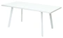 Стол обеденный ФИН 140 (белый стекло/белый) - М-Сити