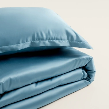 Пододеяльник SL Home Tencel 200*220 см , цв. серо-голубой 10285317 - Сима-ленд - фото в интернет-магазине Арктика