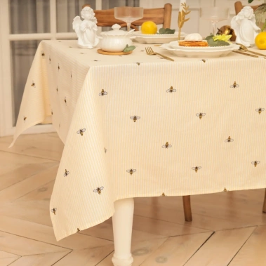 Скатерть Доляна "Пчёлки" 146х180см, рогожка 164 г/м2, 100% хл 10783193 - Сима-ленд - фото в интернет-магазине Арктика