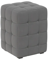 Пуф "Аристо" (велюр серый) - Три Я - каталог товаров магазина Арктика