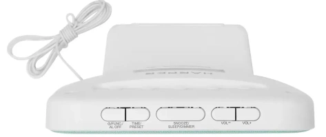 Радиочасы Harper HCLK-2060 white/olive - фото в интернет-магазине Арктика