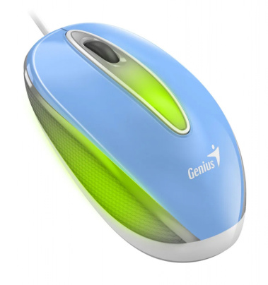 Мышь Genius GM-DX-Mini (голубая) USB - фото в интернет-магазине Арктика