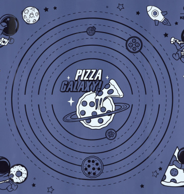 Коврик силиконовой д/выпечки "Pizza Galaxy 50 х 40 см 10404942 - Сима-ленд - фото в интернет-магазине Арктика