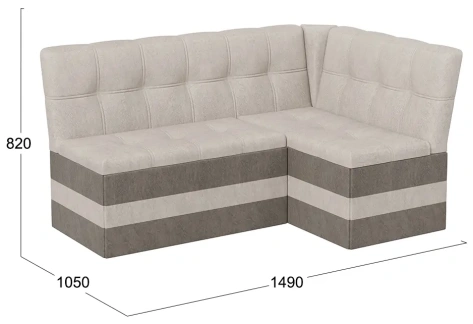 Кухонный угол "Оскар" (wellmart dark beige/latte) - Три Я - фото в интернет-магазине Арктика