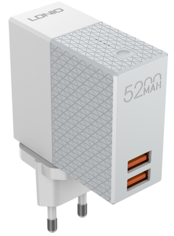 Зарядное устройство LDNIO (LD_B4339) (PA606) серо-белое - фото в интернет-магазине Арктика