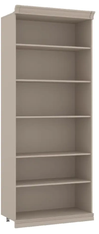 Библиотека "Кантри" (КА-204.23) шкаф для книг (Кашемир серый) - Ангстрем - фото в интернет-магазине Арктика