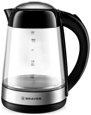 Чайник BRAYER BR1012BK - фото в интернет-магазине Арктика