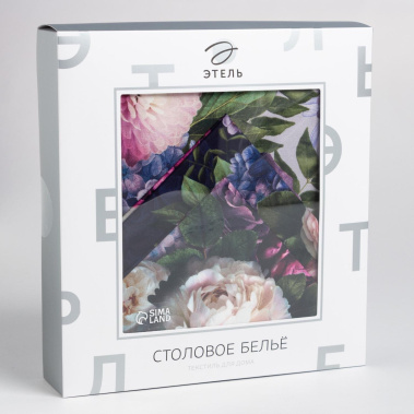 Скатерть + 8 салфеток "Этель" Цветочный 2907338 180*150 - Сима-ленд - фото в интернет-магазине Арктика