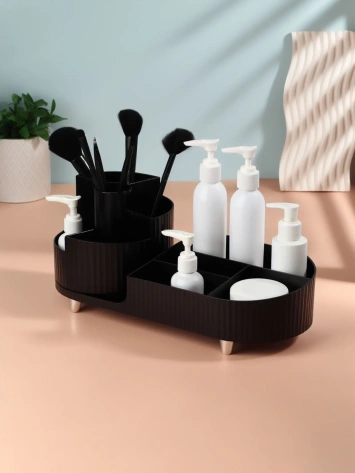 Органайзер 9секц ELIS вращающ 34,5*14,7*14,3см чёрн/серебр к/кор накл QF 10669871 - Сима-ленд - фото в интернет-магазине Арктика