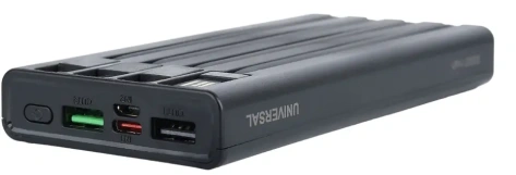 Аккумулятор внешний Perfeo Powerbank Universal 10000 mAh Черный (PF_E1631) - фото в интернет-магазине Арктика