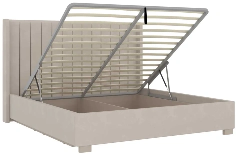 Кровать "Аделия" 811.28 кровать 180*200 с мех (Simpl 29/кашемир серый/ОД05) - Ангстрем - фото в интернет-магазине Арктика