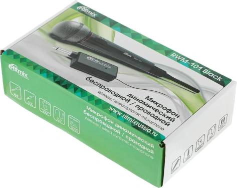 Микрофон Ritmix RWM-101 Черный - фото в интернет-магазине Арктика
