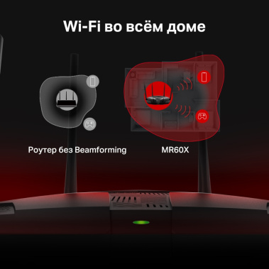 Маршрутизатор Mercusys MR60X AX1500 - фото в интернет-магазине Арктика
