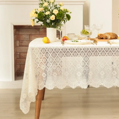 Скатерть Доляна "Ажур" 10513386 140*200 - Сима-ленд - фото в интернет-магазине Арктика